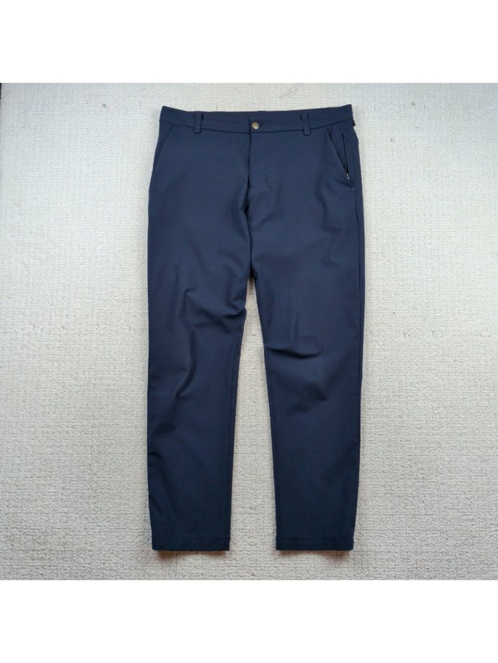 Lululemon Commission Pants Mens Sz 34 Navy Classic Fit Stretch Preppy M5710S
